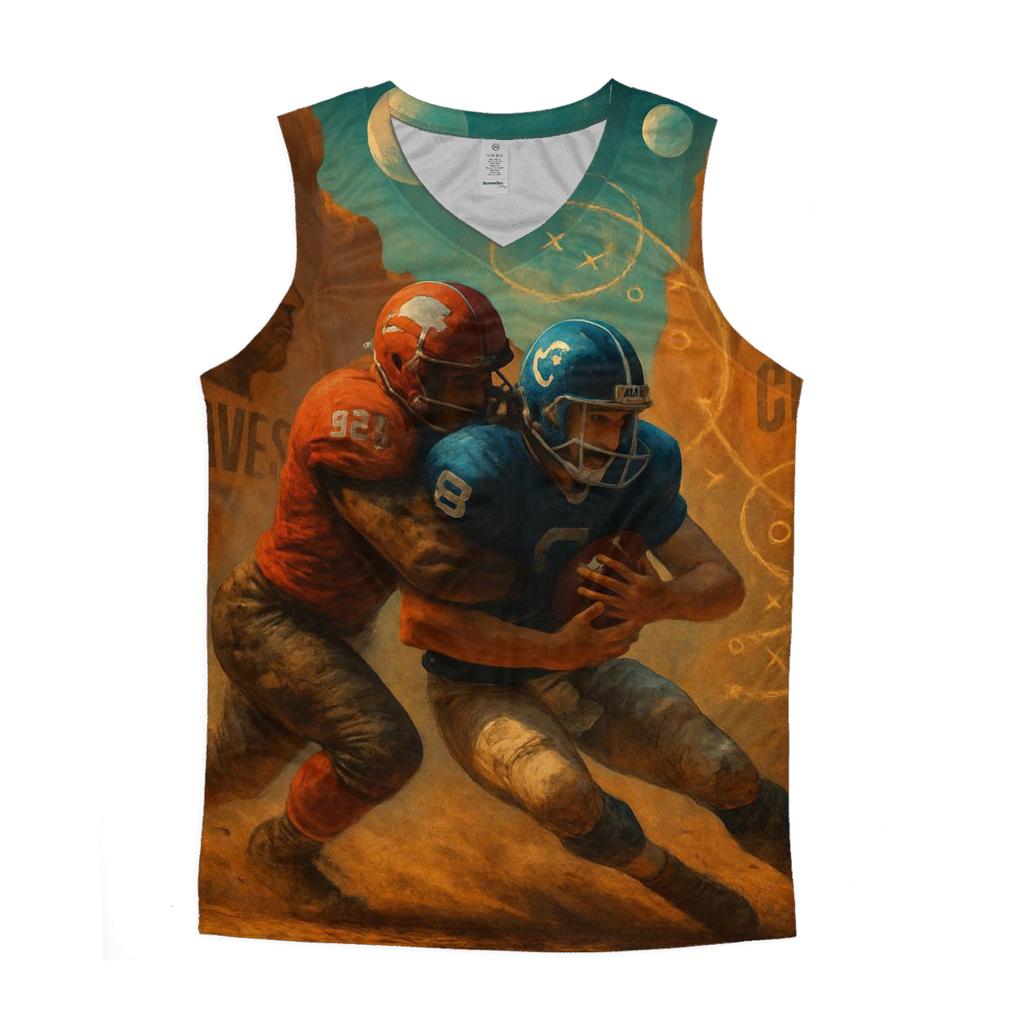 Desert Canyon Scrimmage Under Twin Moons personalized athletic tanks