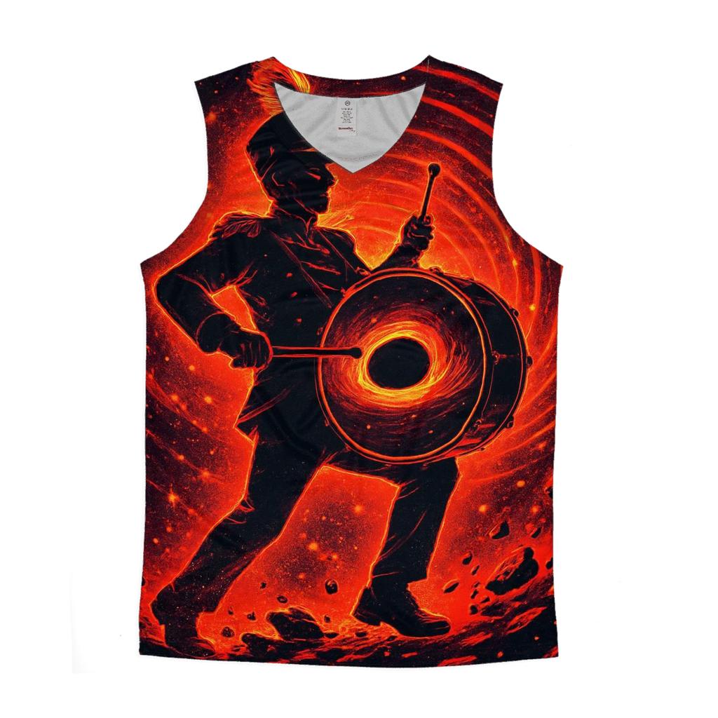 Black Hole Drumline Parade cotton sleeveless tops