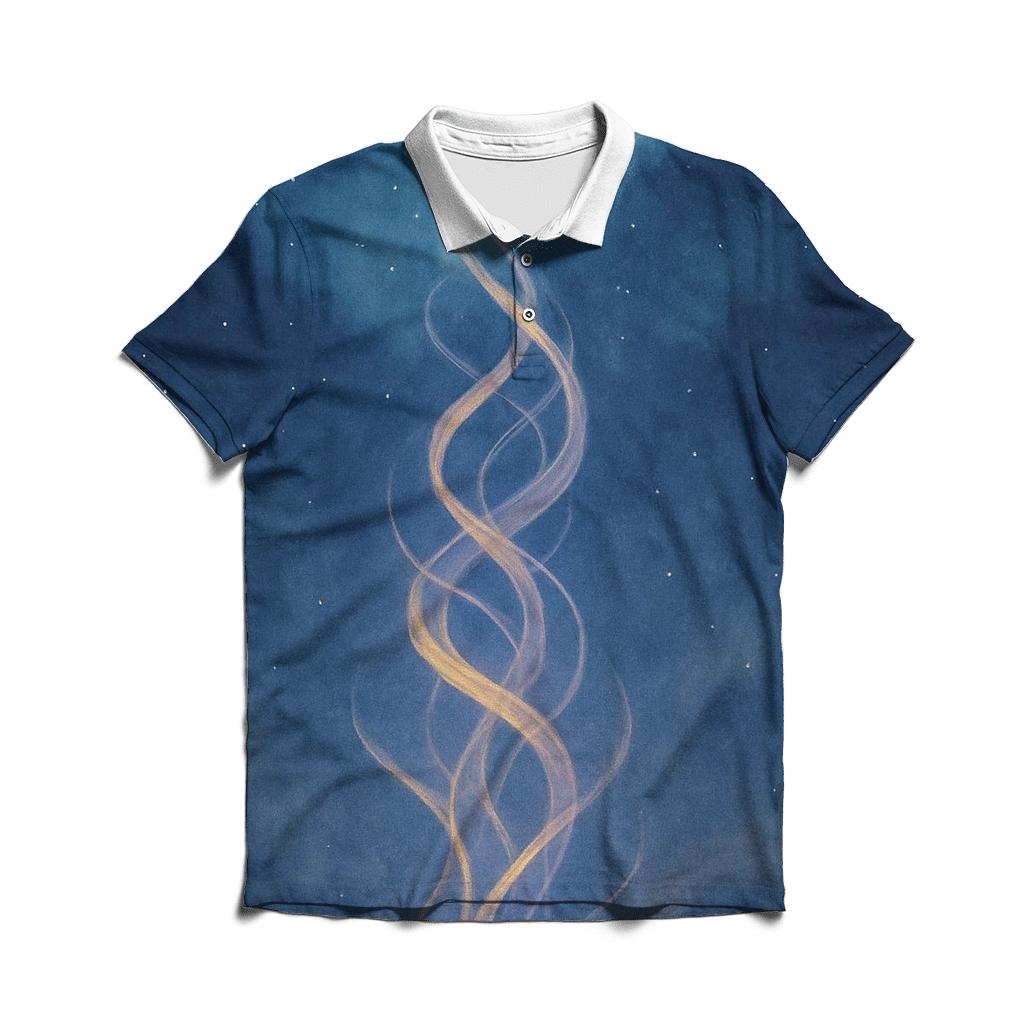 Aurora Prayer Threads premium cotton polo shirts