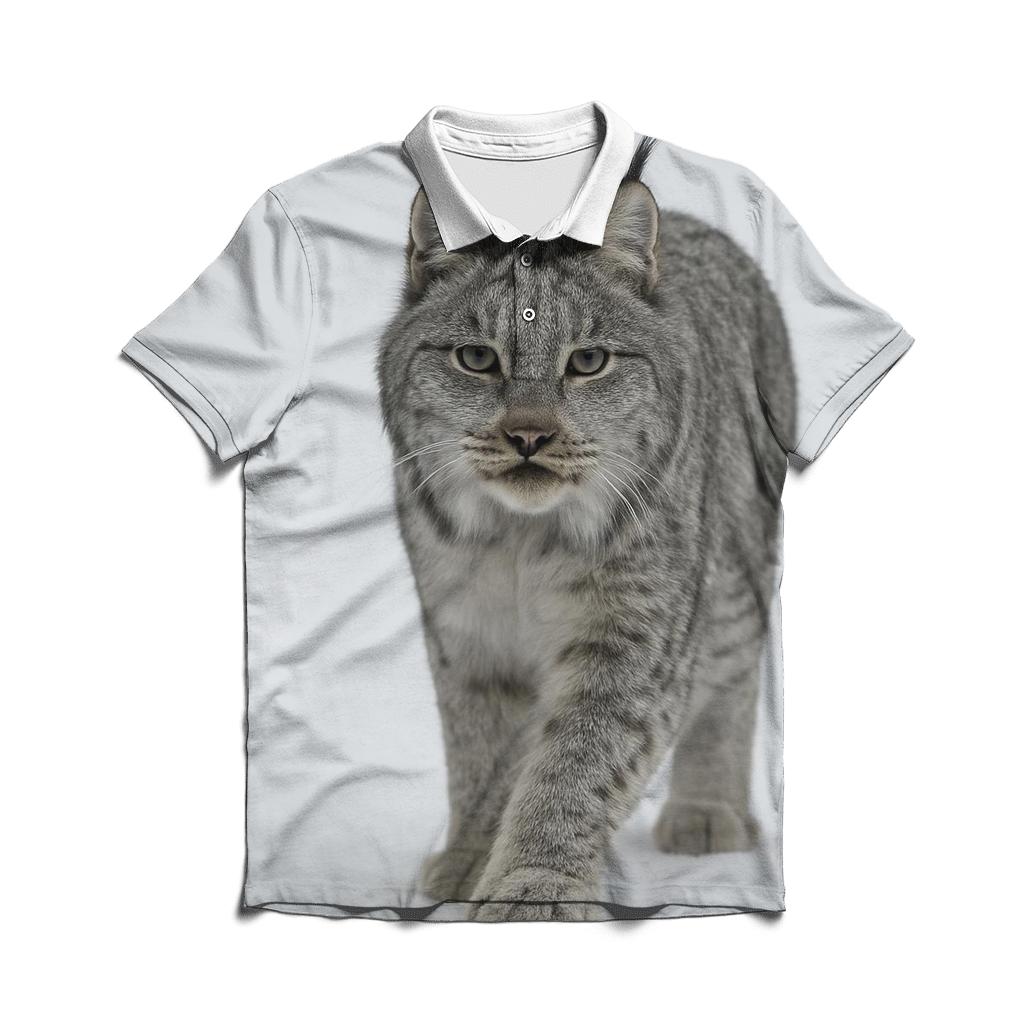 Boreal Stillness Lynx personalized polo shirts