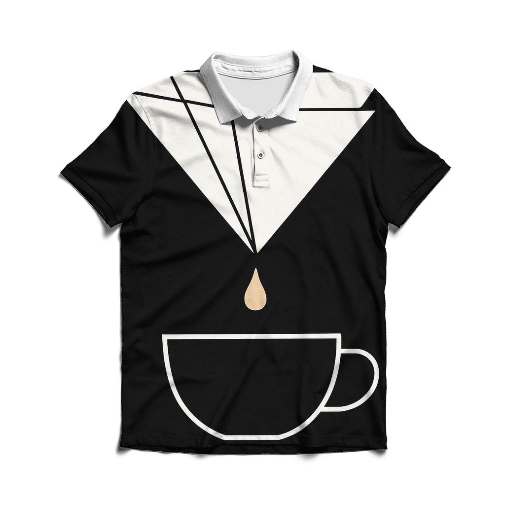 Filter Fold Geometry designer slim fit polos
