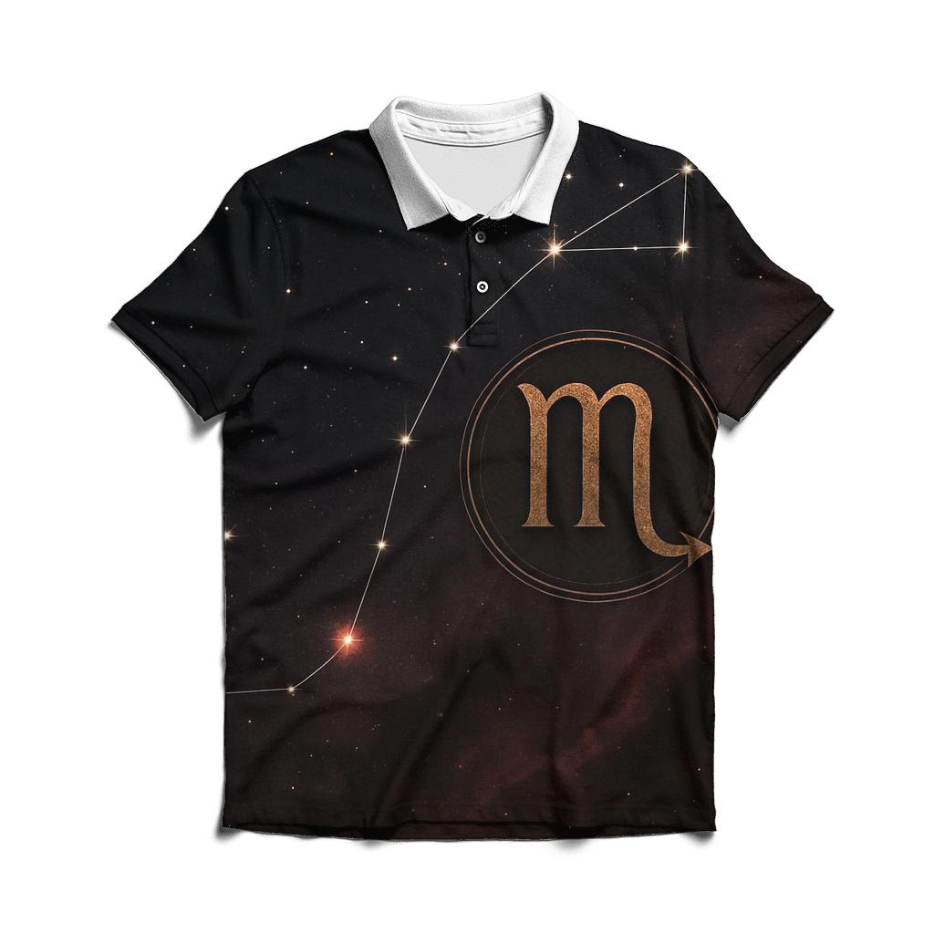 Scorpio Antares Midnight Sigil personalized polo shirts