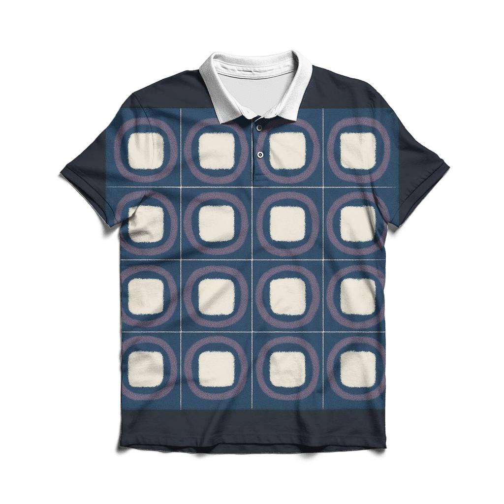 Itajime Eclipse Clamp Grid designer slim fit polos