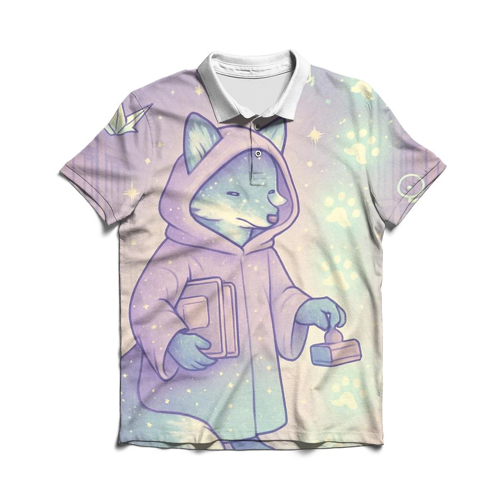 The Library Of Floating Footprints classic pique polos