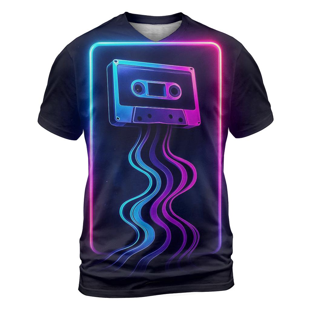 Neon Mixtape Portal unique graphic print tees