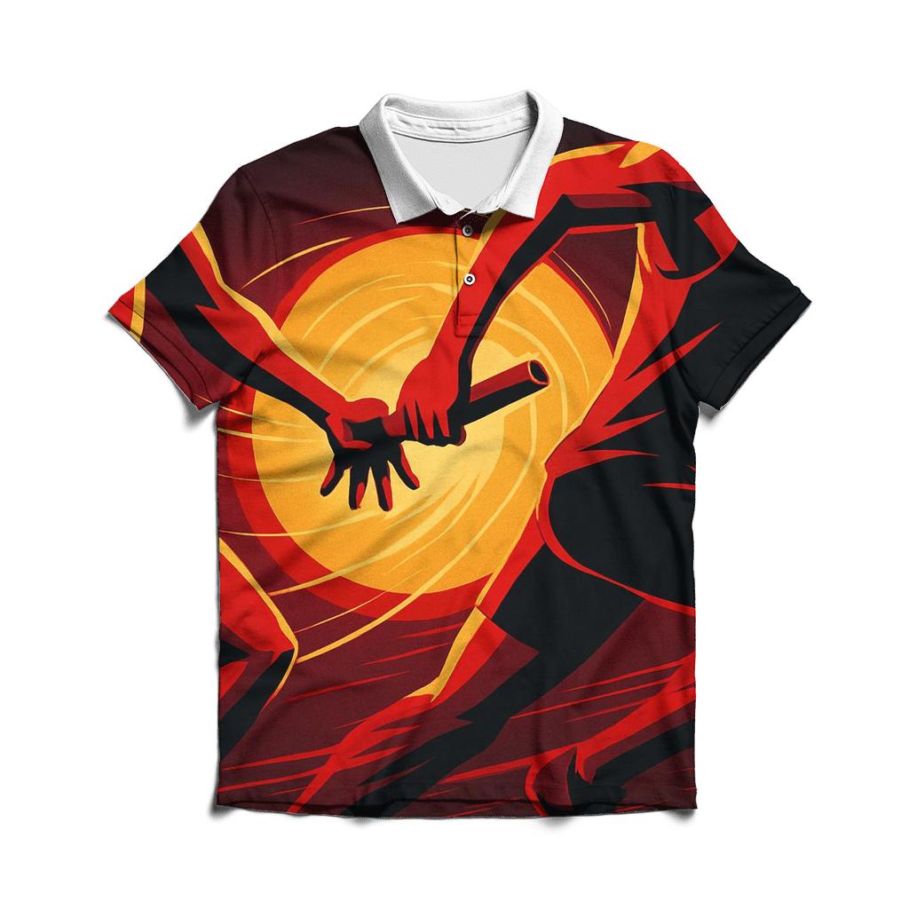 Solar Flare Sprint Relay Baton Exchange stylish collar polo tees