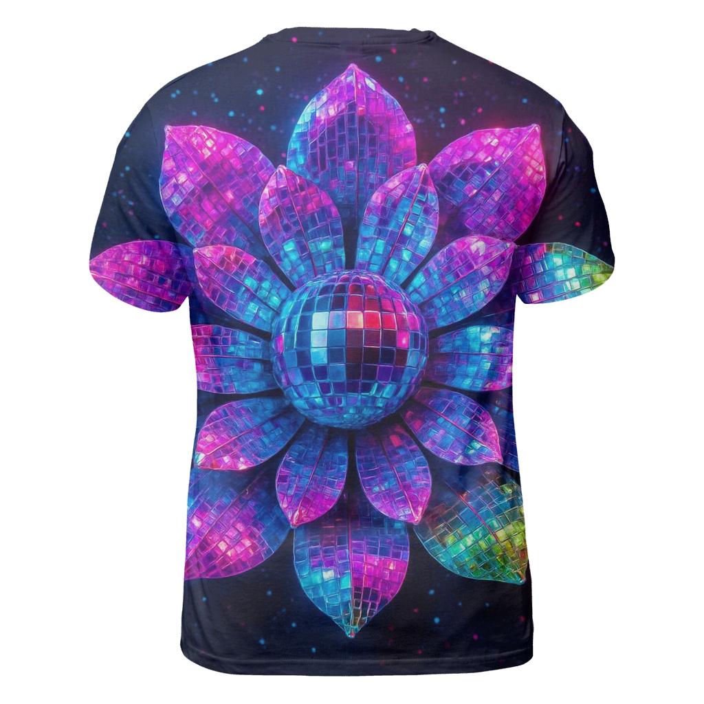Disco Petal Radiance statement graphic shirts