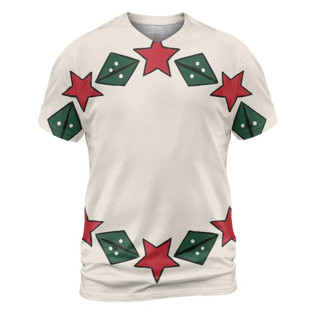 Starlit Holly Orbit Wreath personalized full print shirts