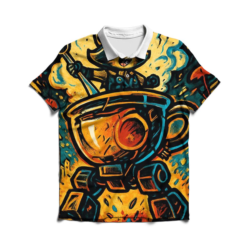 Thunder Teacup Mech Parade personalized polo shirts