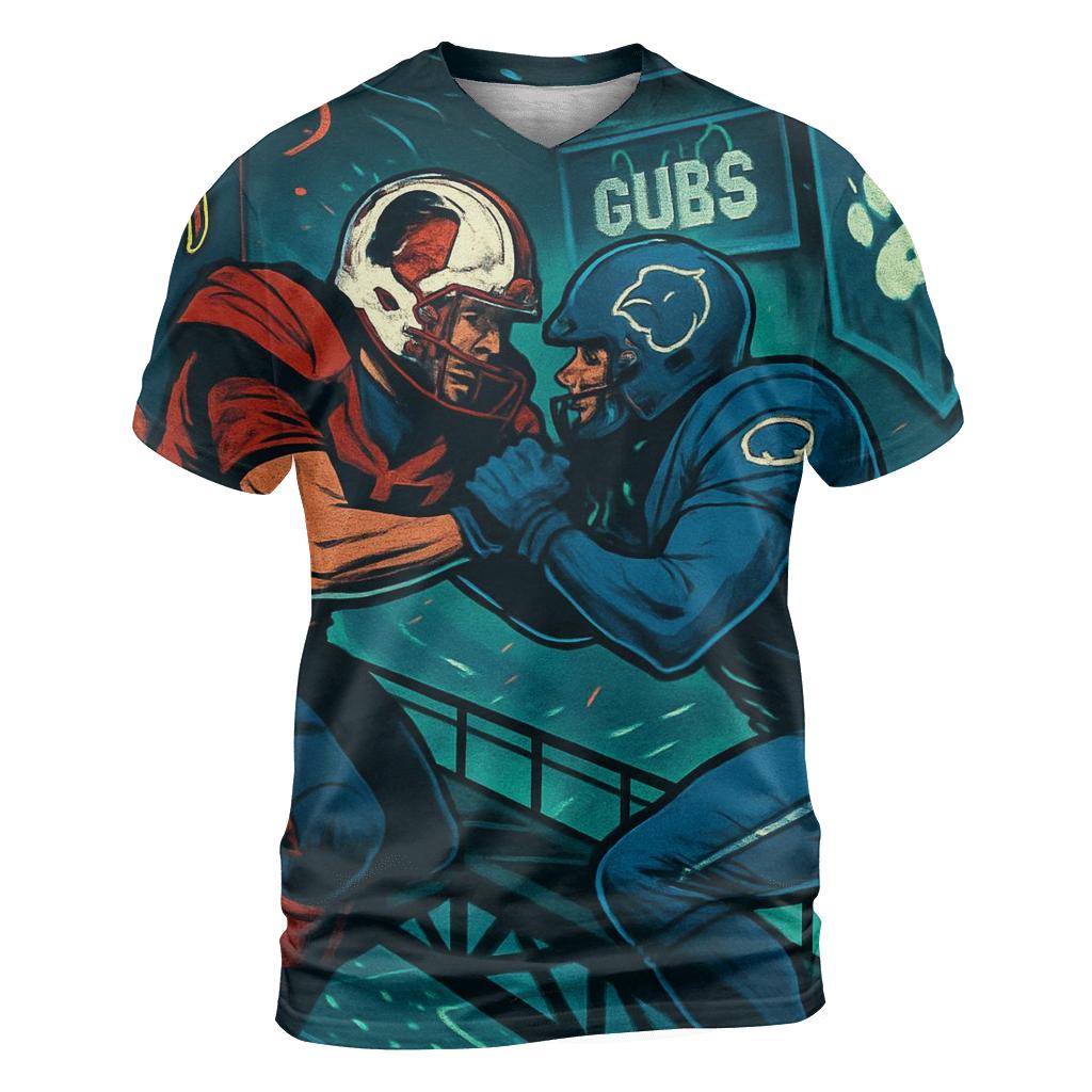 Rooftop Rumble Above Wrigley Streetlights personalized full print shirts