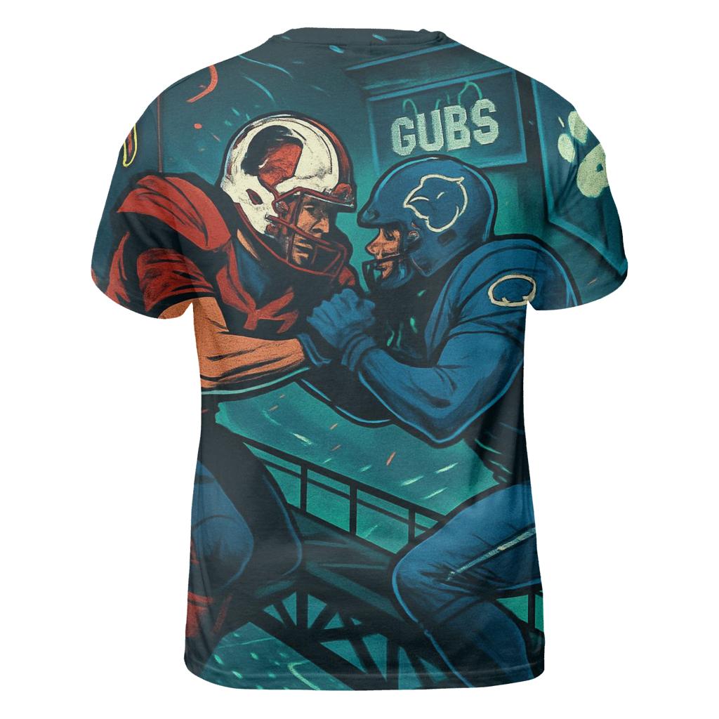 Rooftop Rumble Above Wrigley Streetlights personalized full print shirts