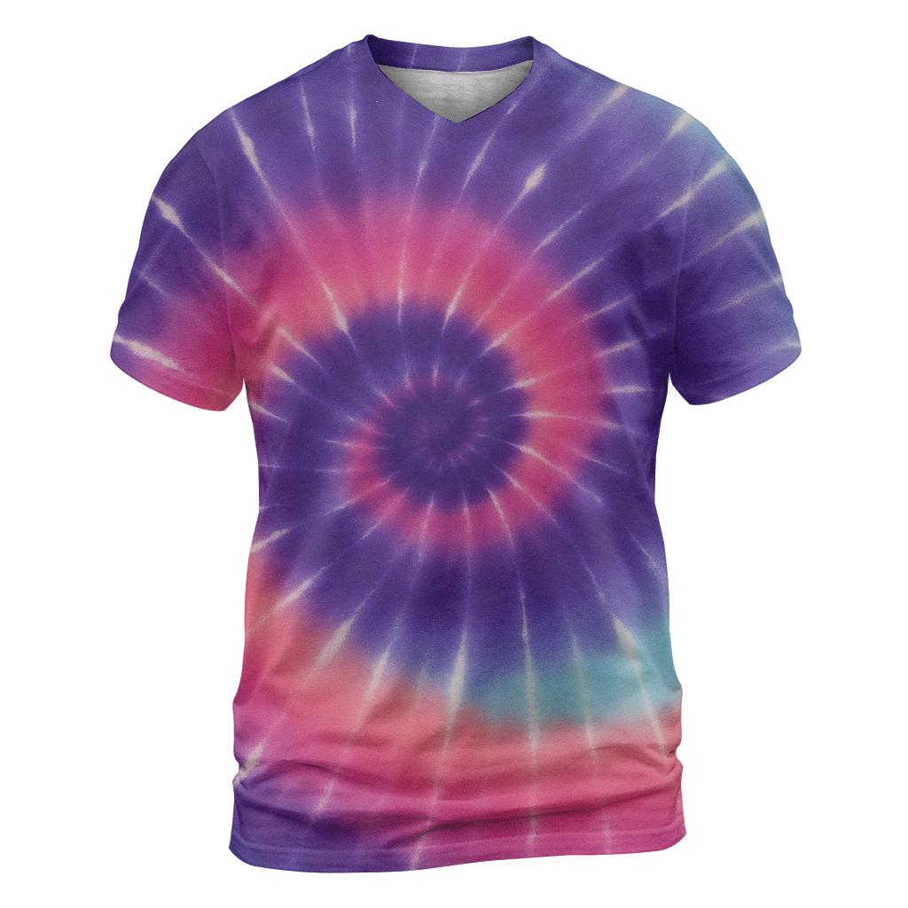 Nebula Spiral Overdye Whorl trendy printed shirt styles