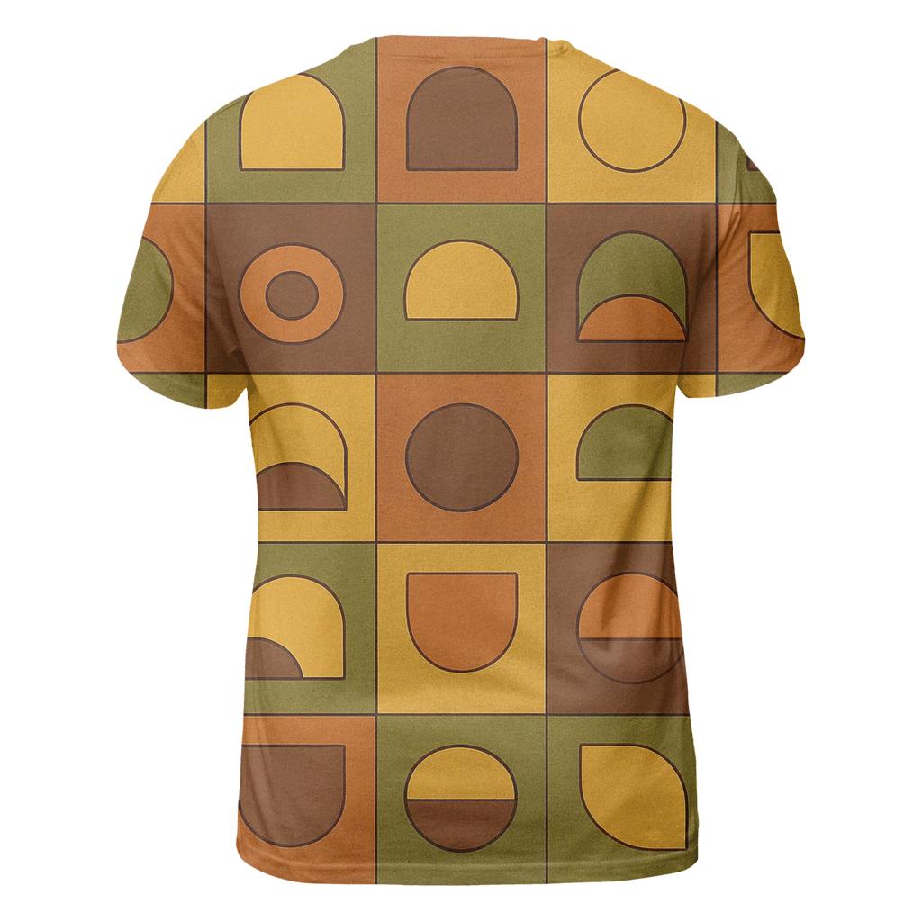 Groovy Patchwork Vinyl Tiles vibrant all-over design tees
