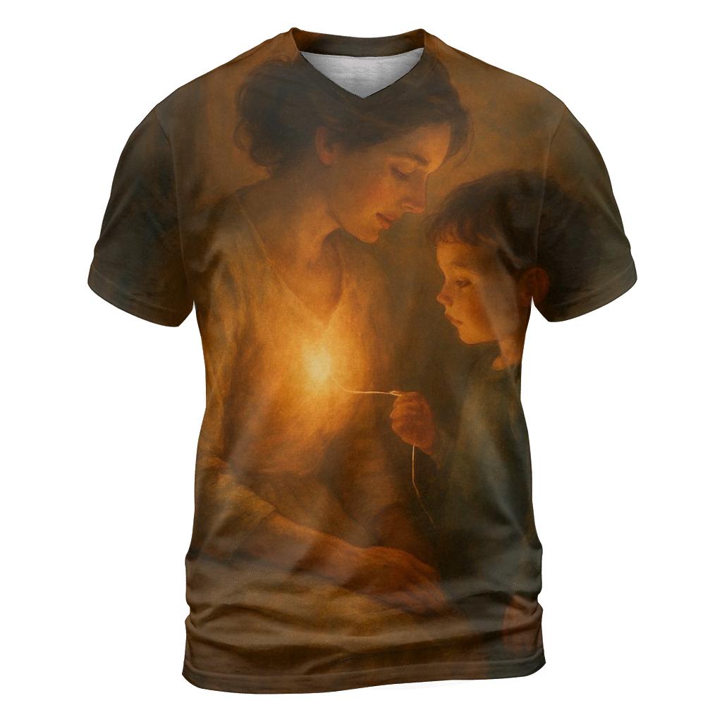The Hearth Within Her Heart A Warmth That Outlives Winter unique graphic print tees