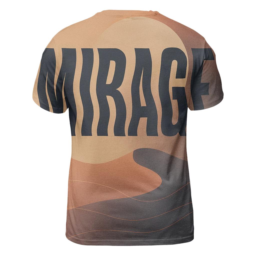 Desert Moon Mirage Typography Poster creative print fashion shirts