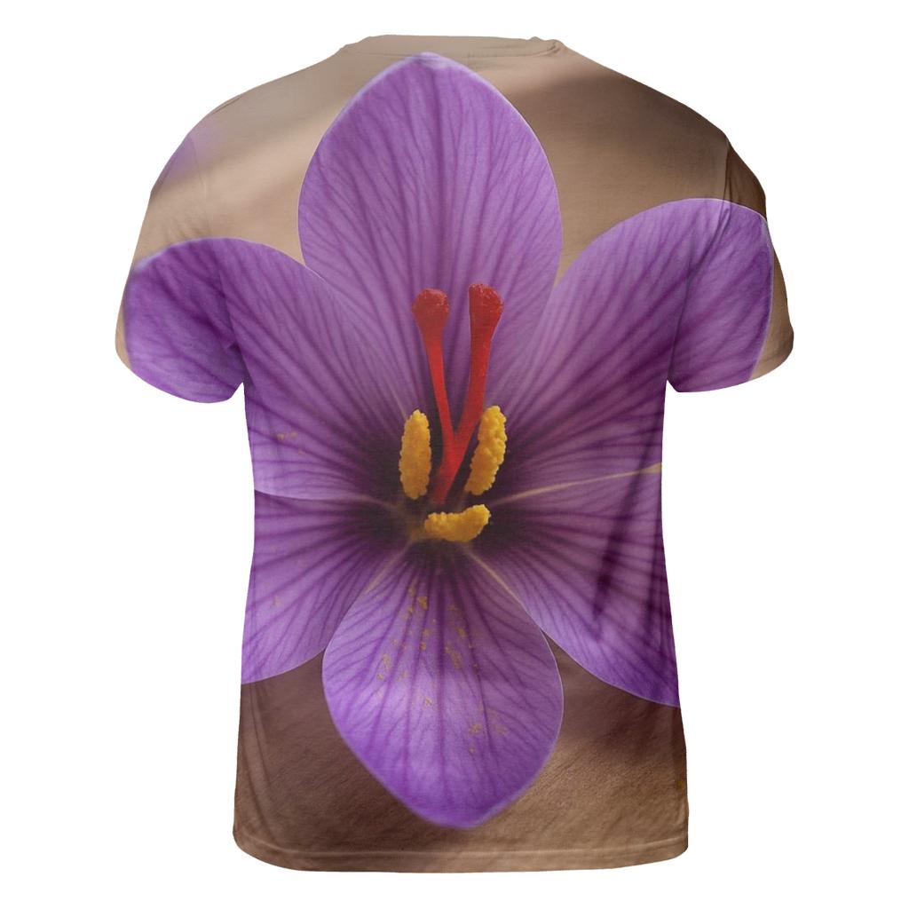Saffron Crocus Harvest Stigma Detail statement graphic shirts