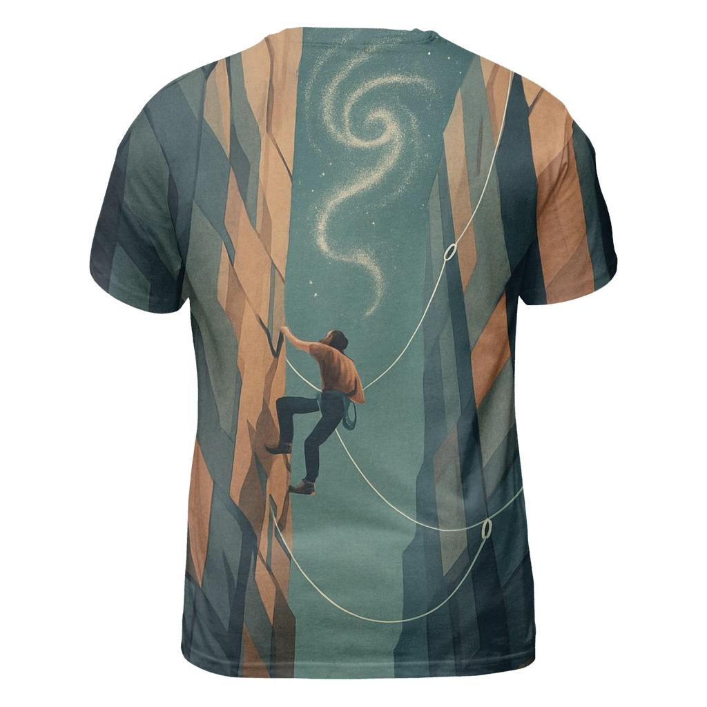 Gravity Well Rock Climbing Study trendy printed shirt styles