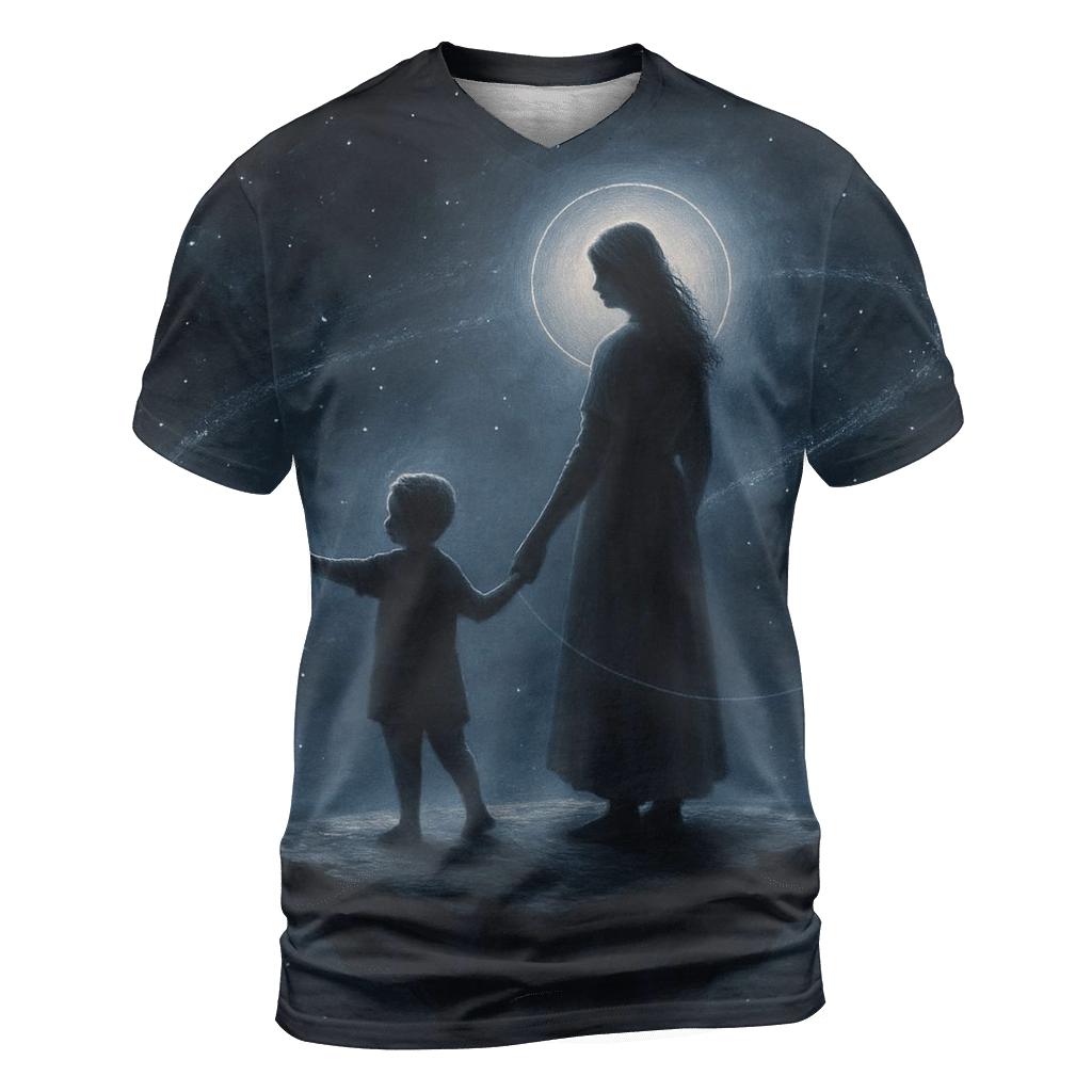 Her Quiet Gravity The Love That Keeps A Life In Orbit statement graphic shirts