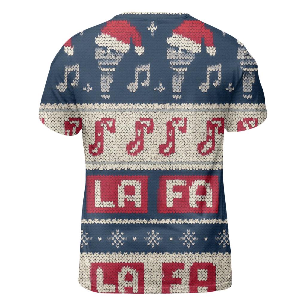 Christmas Carol Karaoke Stripe Design unique graphic print tees