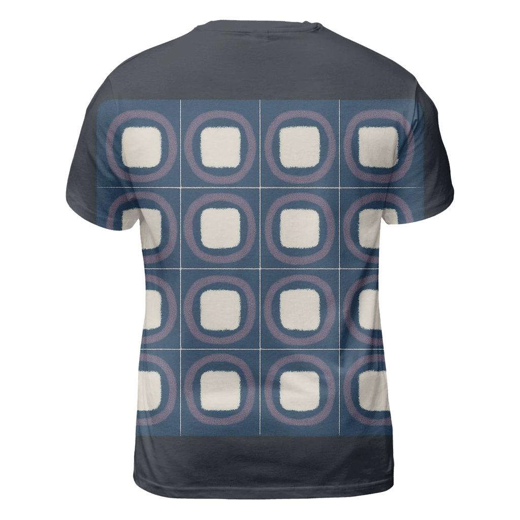 Itajime Eclipse Clamp Grid vibrant all-over design tees