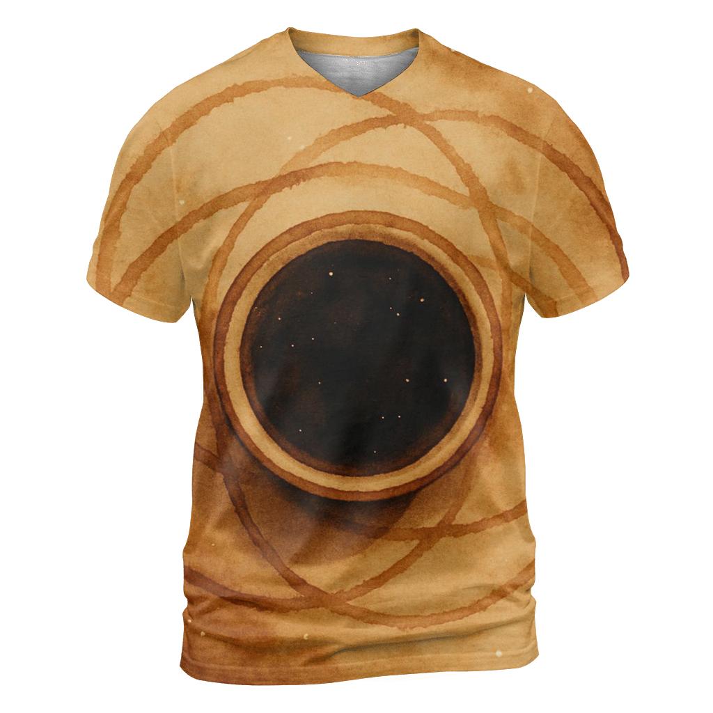 Cup Ring Orbit artistic all-over print tops