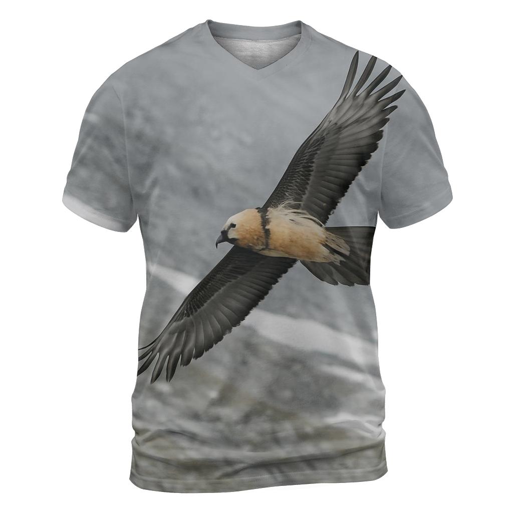 Alpine Thermal Spiral Bearded Vulture designer pattern shirts
