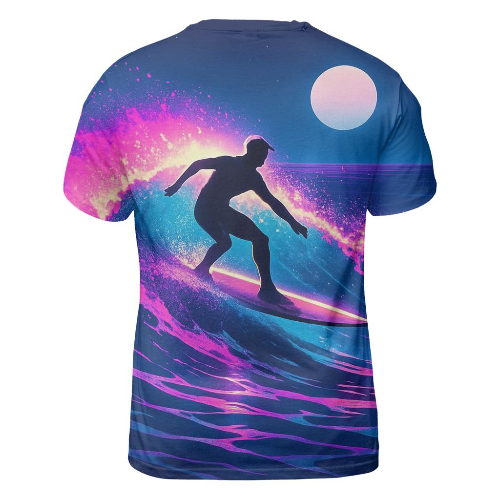 Neon Tides Longboard Surf Session personalized full print shirts