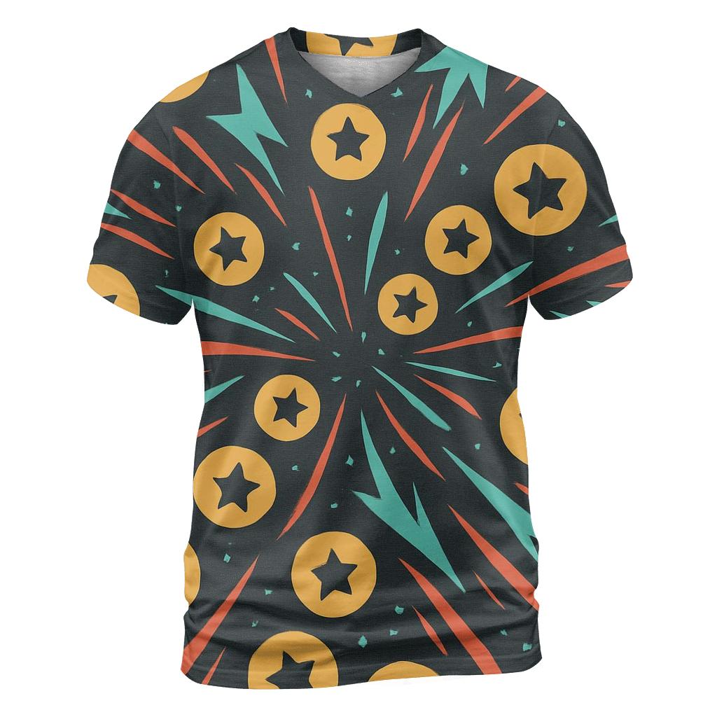 Arcade Comet Token Burst trendy printed shirt styles