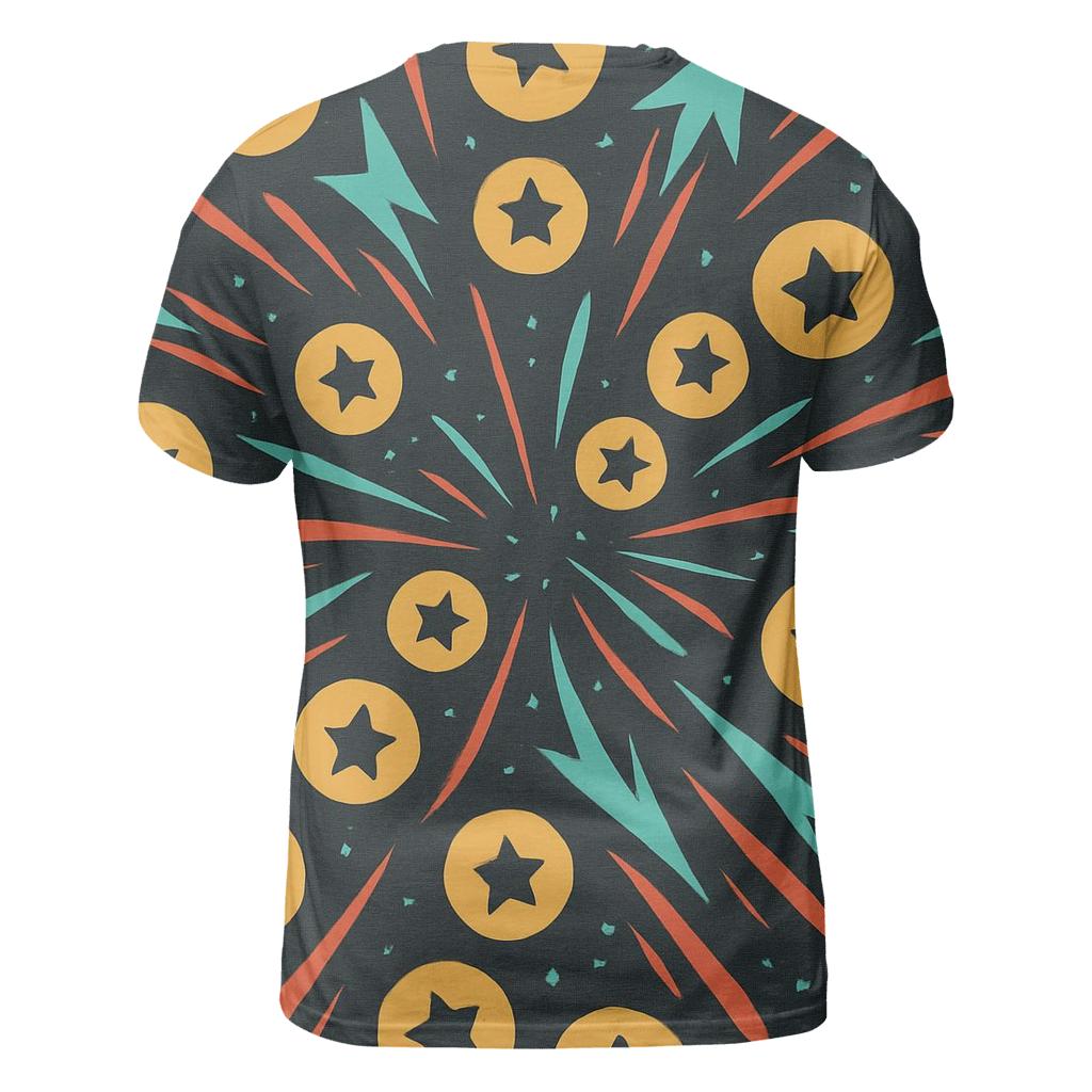 Arcade Comet Token Burst trendy printed shirt styles