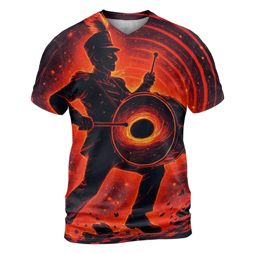 Black Hole Drumline Parade designer pattern shirts
