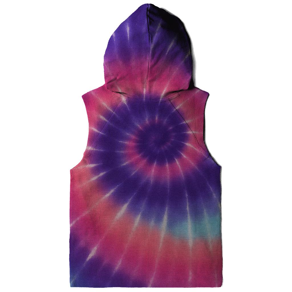 Nebula Spiral Overdye Whorl heavyweight hoodies