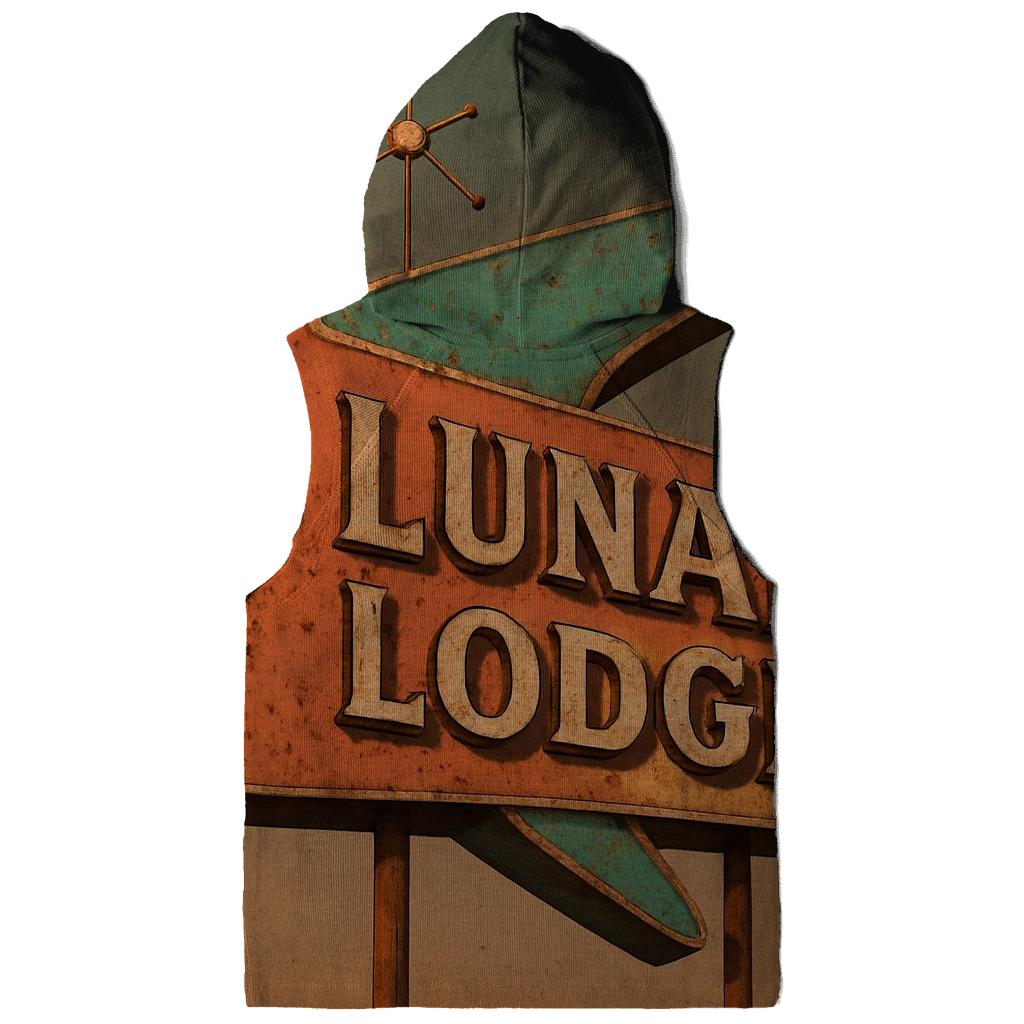 Weathered Space Age Motel Sign lightweight hoodies