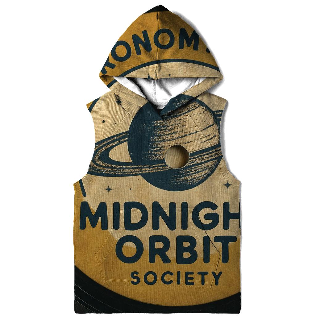 Faded Astronomy Club Vinyl Label printed hoodies