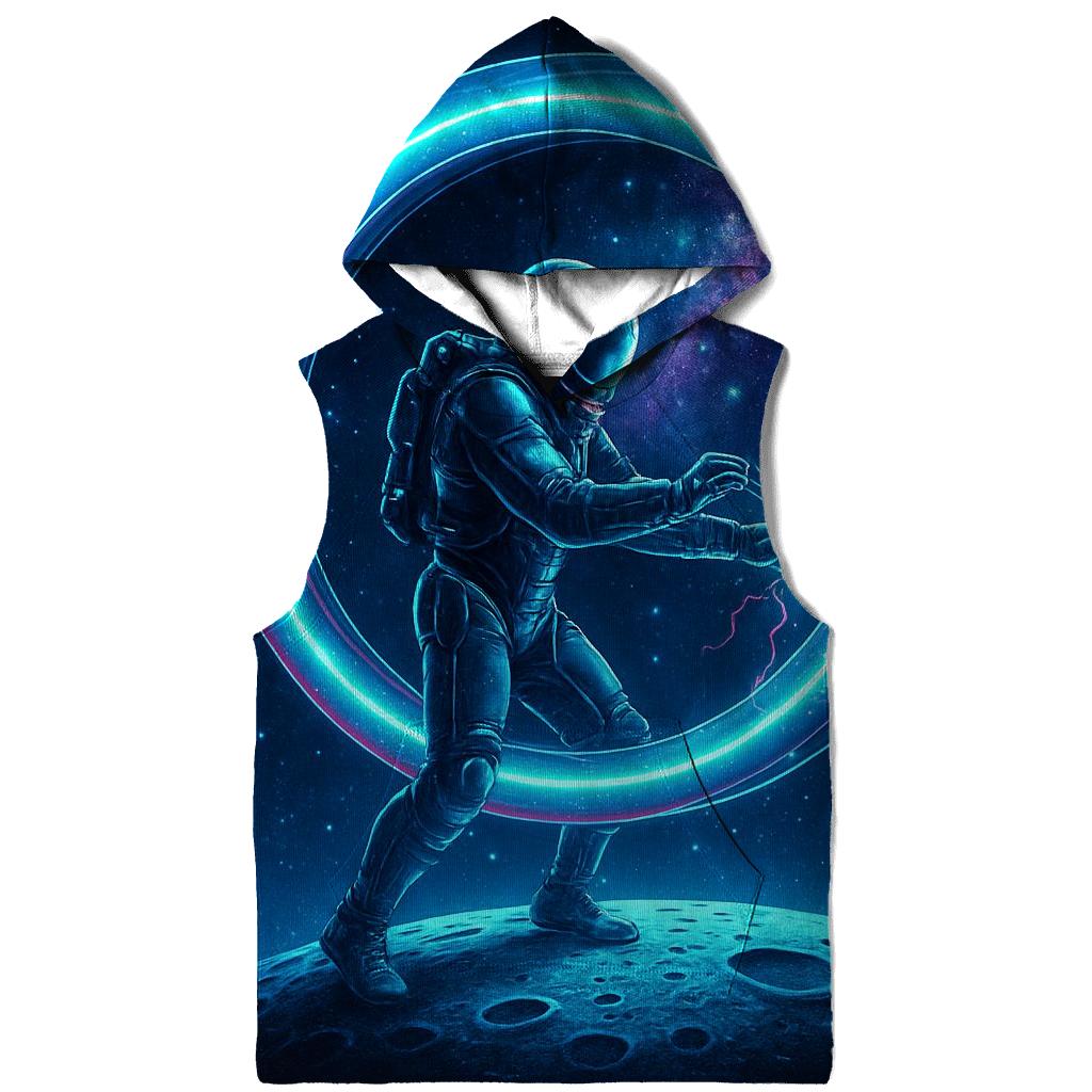 Aurora Engine Over The Silent Moon embroidered hoodies