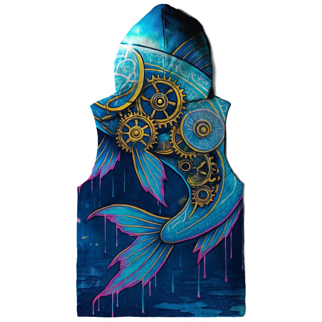 Clockwork Koi In A Rainstorm Arcade designer hoodies