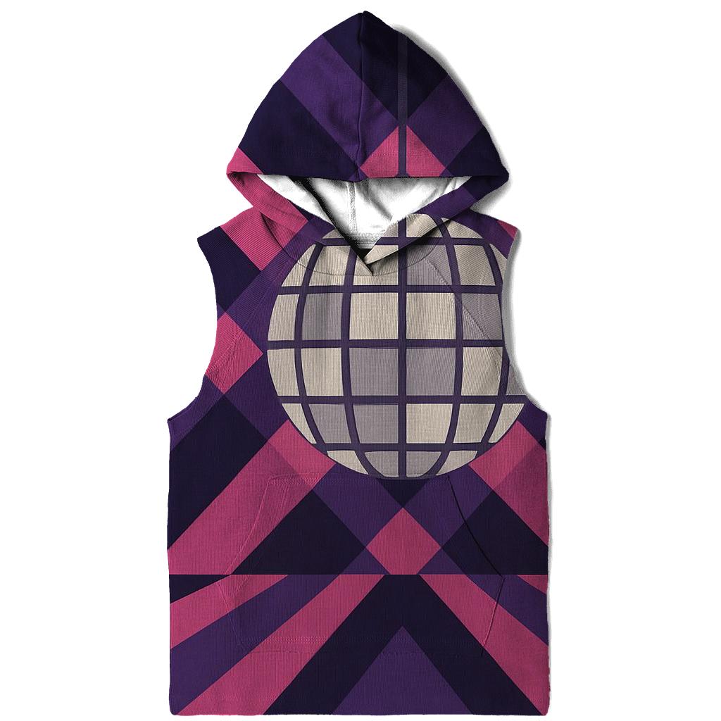 Disco Night Geometric Spotlight Grid hoodie designs