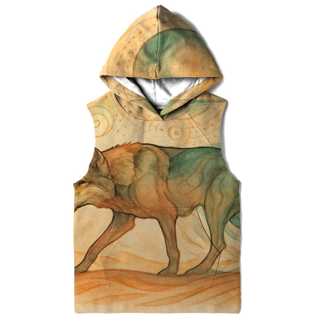 Desert Mirage Spirit Wolf lightweight hoodies