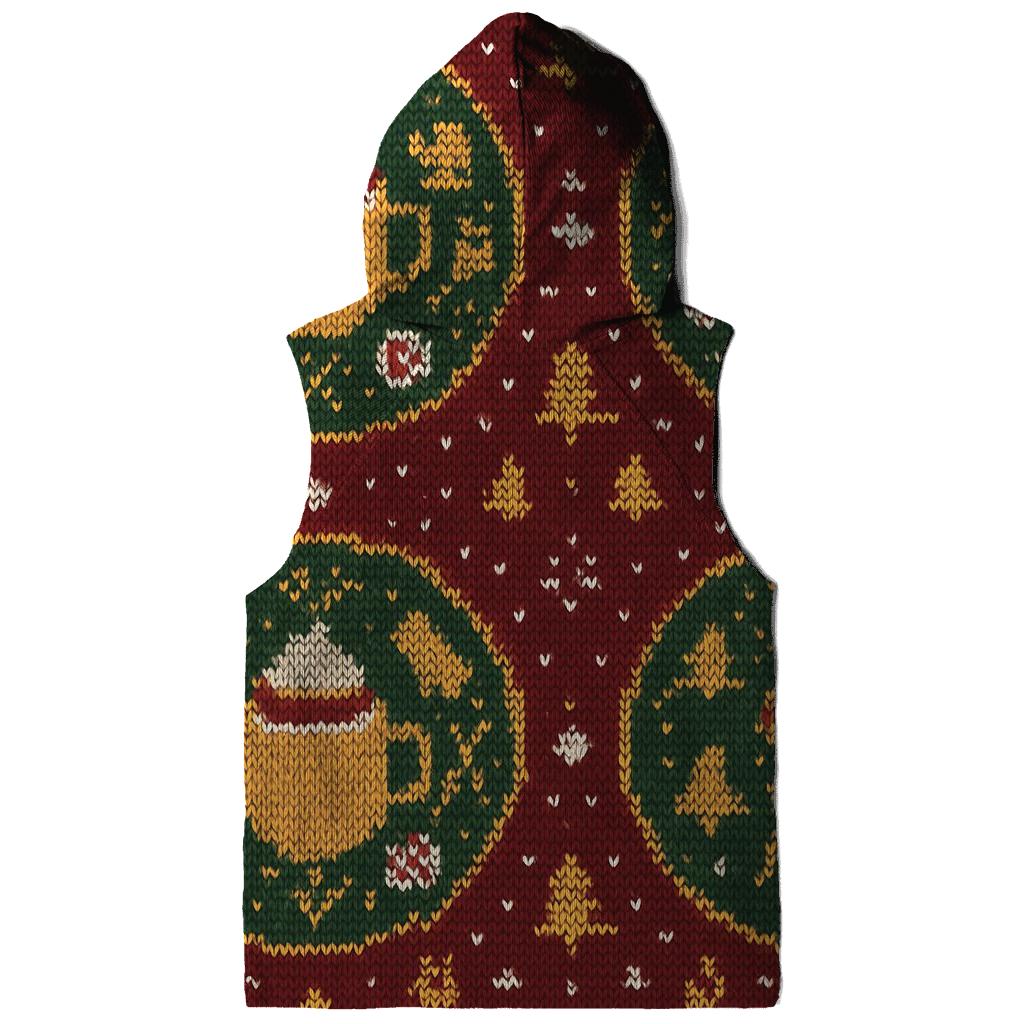 Ski Lodge Cocoa Cup Medallion Design printed hoodies