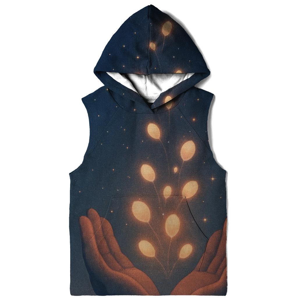 Open Hands Of Starlight Seeds graphic hoodies