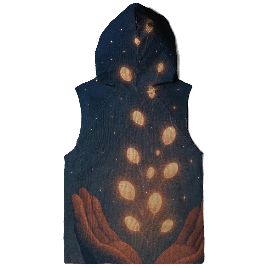 Open Hands Of Starlight Seeds graphic hoodies