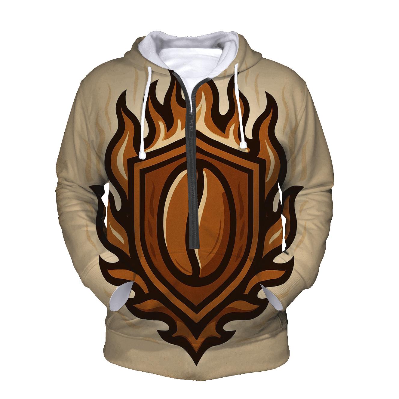 Roaster Flame Crest embroidered hoodies