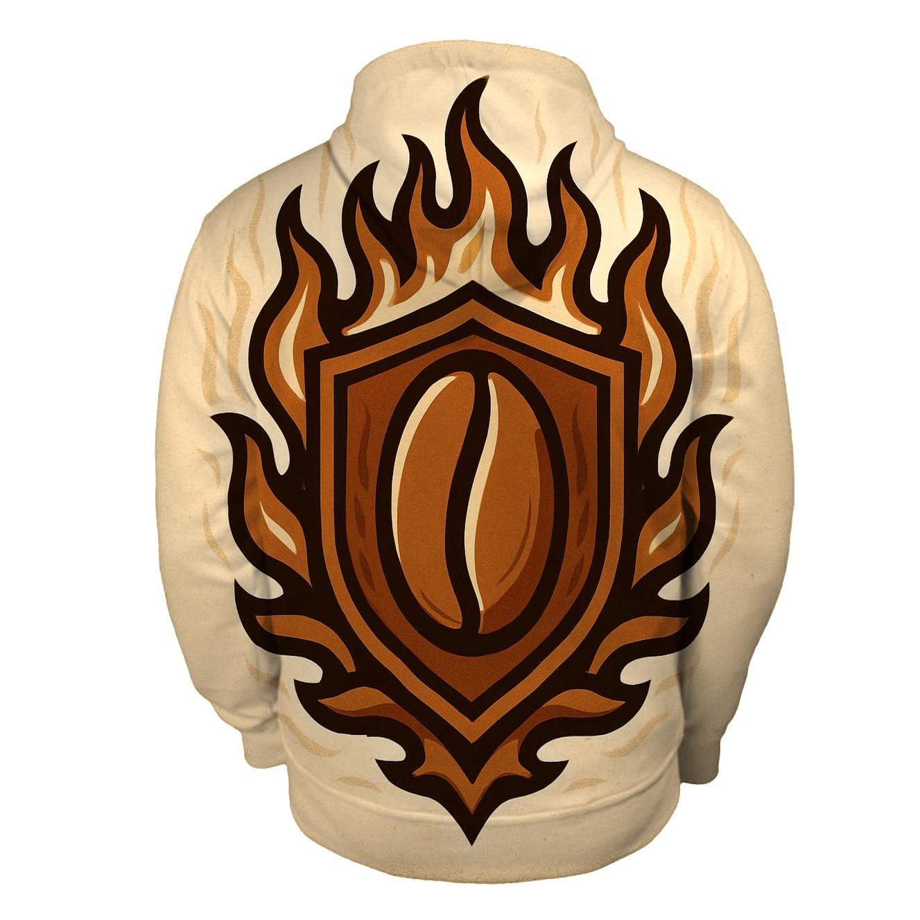 Roaster Flame Crest embroidered hoodies