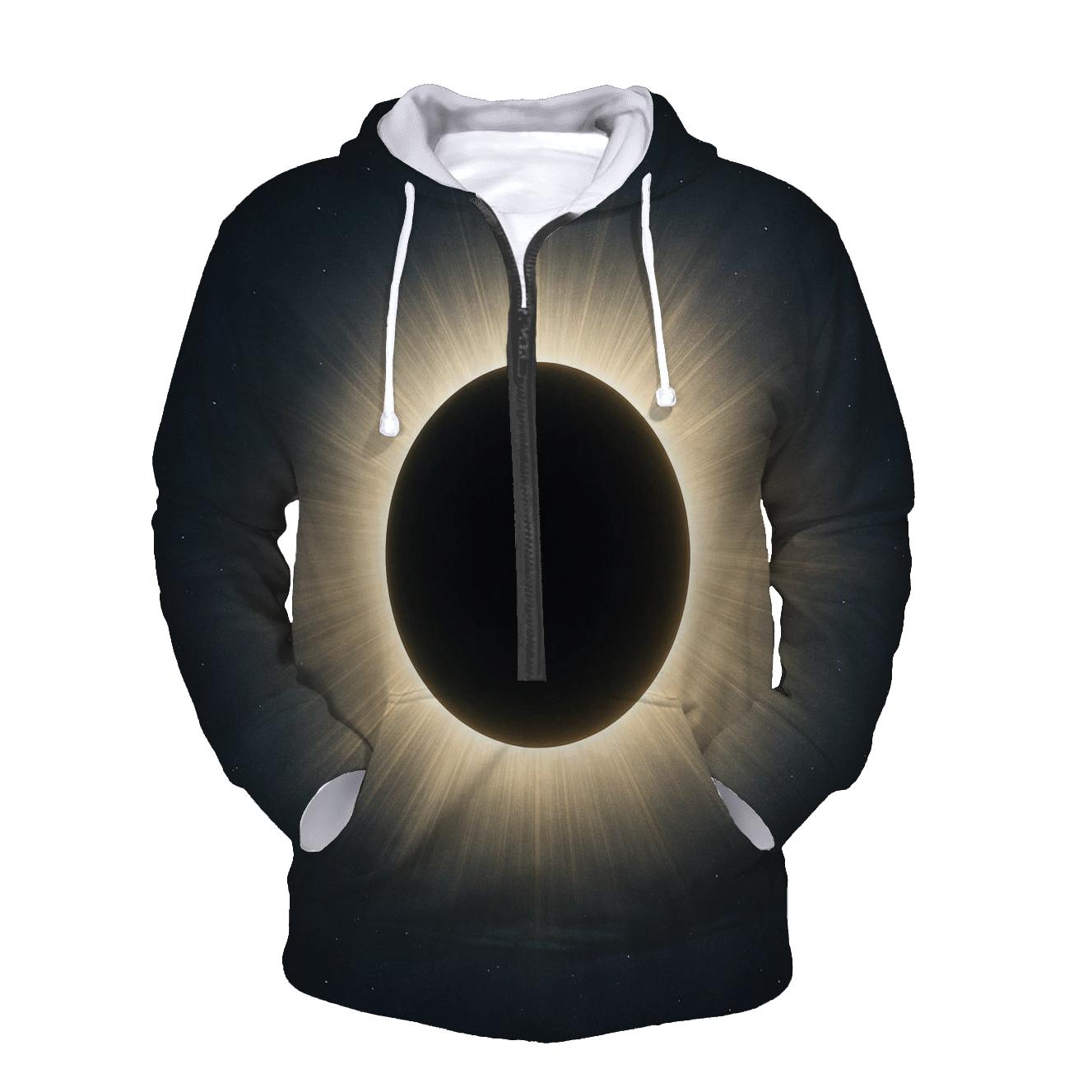 Eclipse Corona Petal Halos pullover hoodies