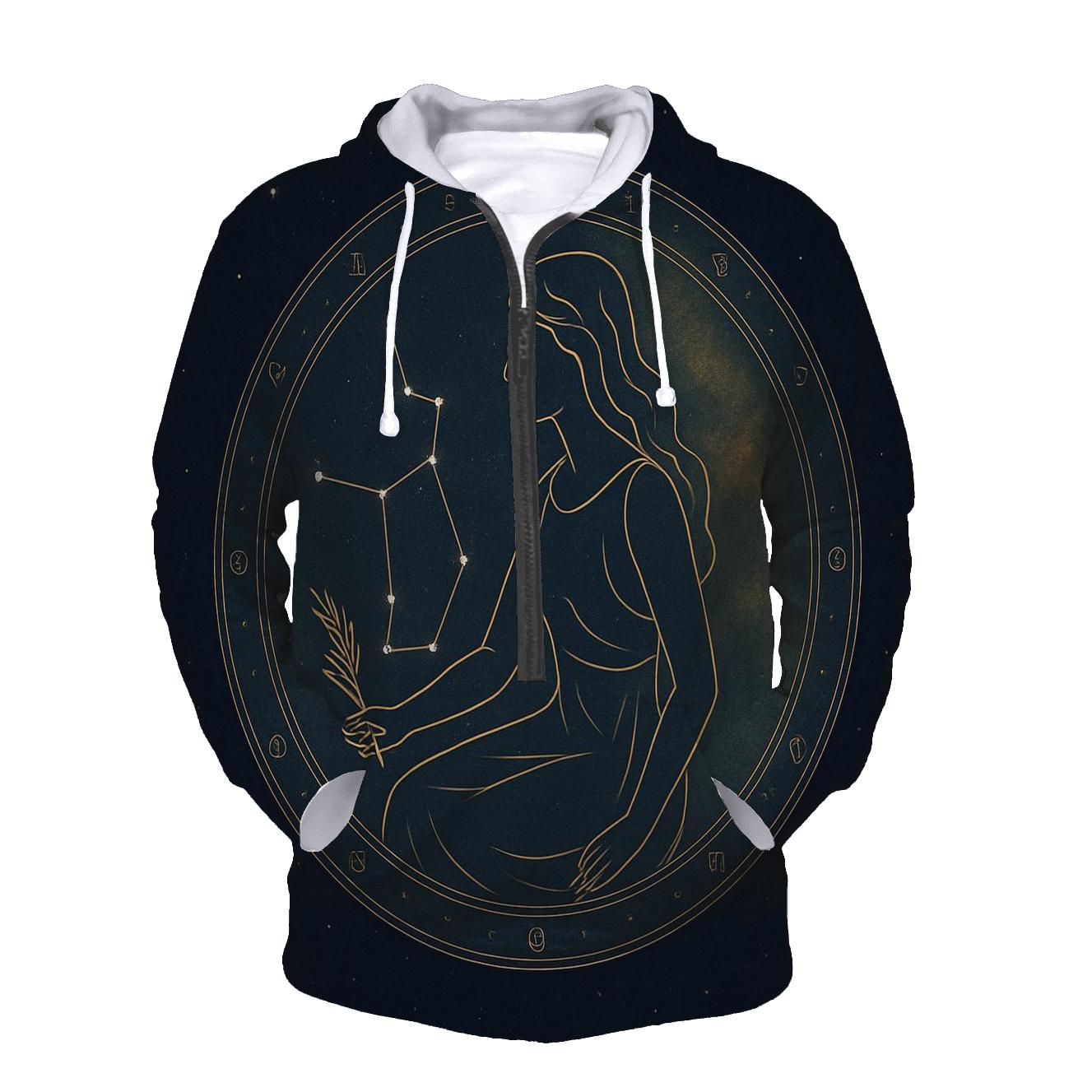 Virgo Harvest Star Maiden Chart pullover hoodies