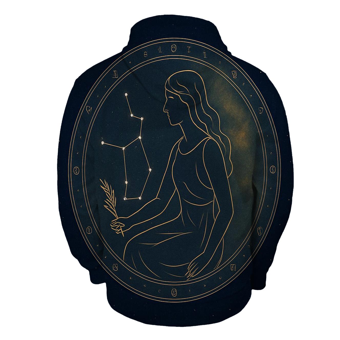 Virgo Harvest Star Maiden Chart pullover hoodies