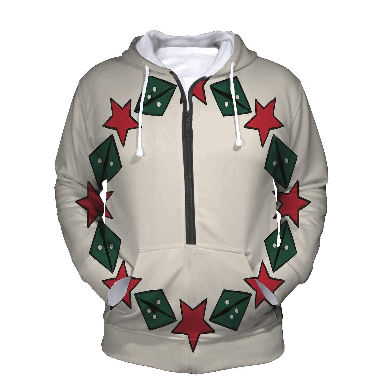Starlit Holly Orbit Wreath graphic hoodies