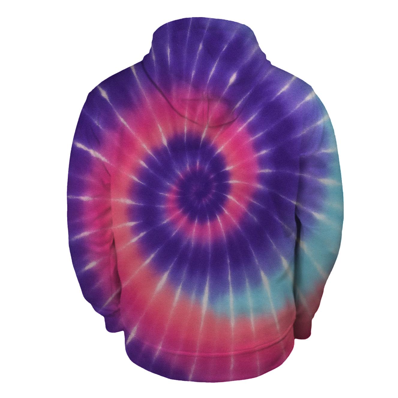 Nebula Spiral Overdye Whorl hoodies fashion