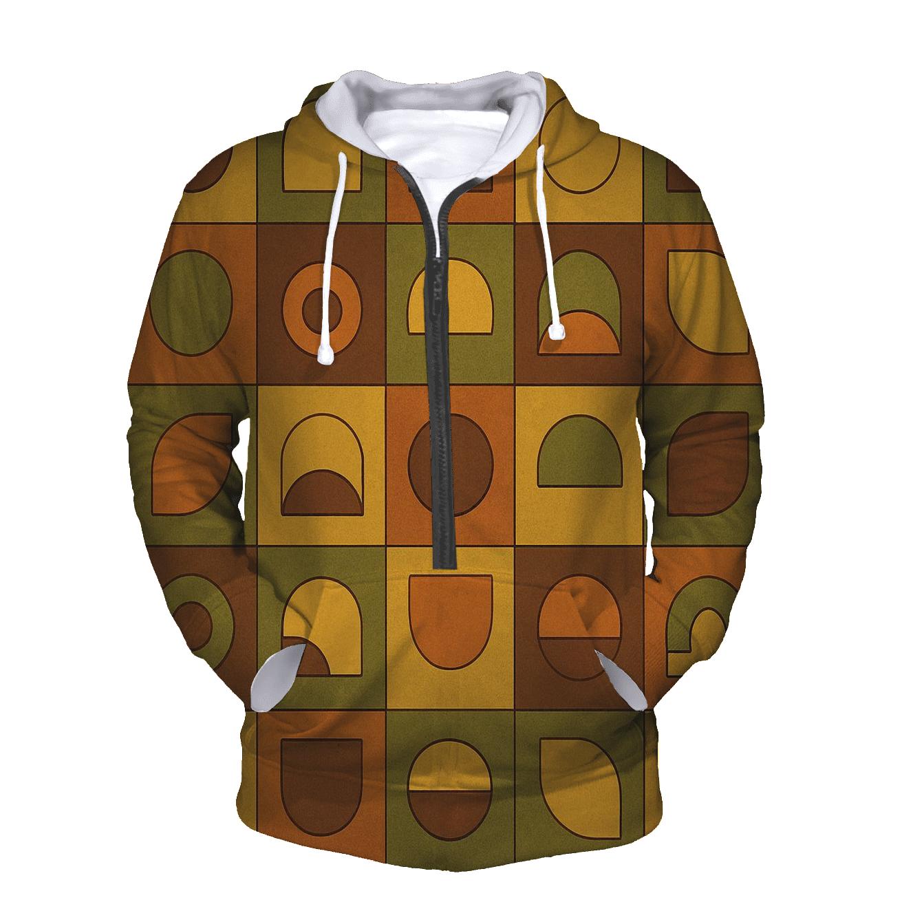 Groovy Patchwork Vinyl Tiles premium hoodies