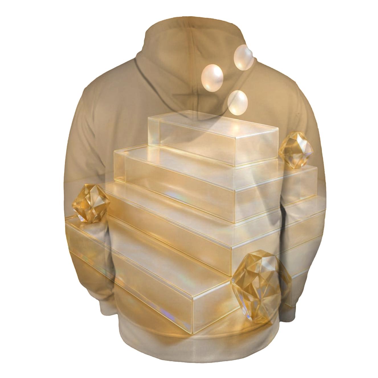 Champagne Prism Terrace premium hoodies