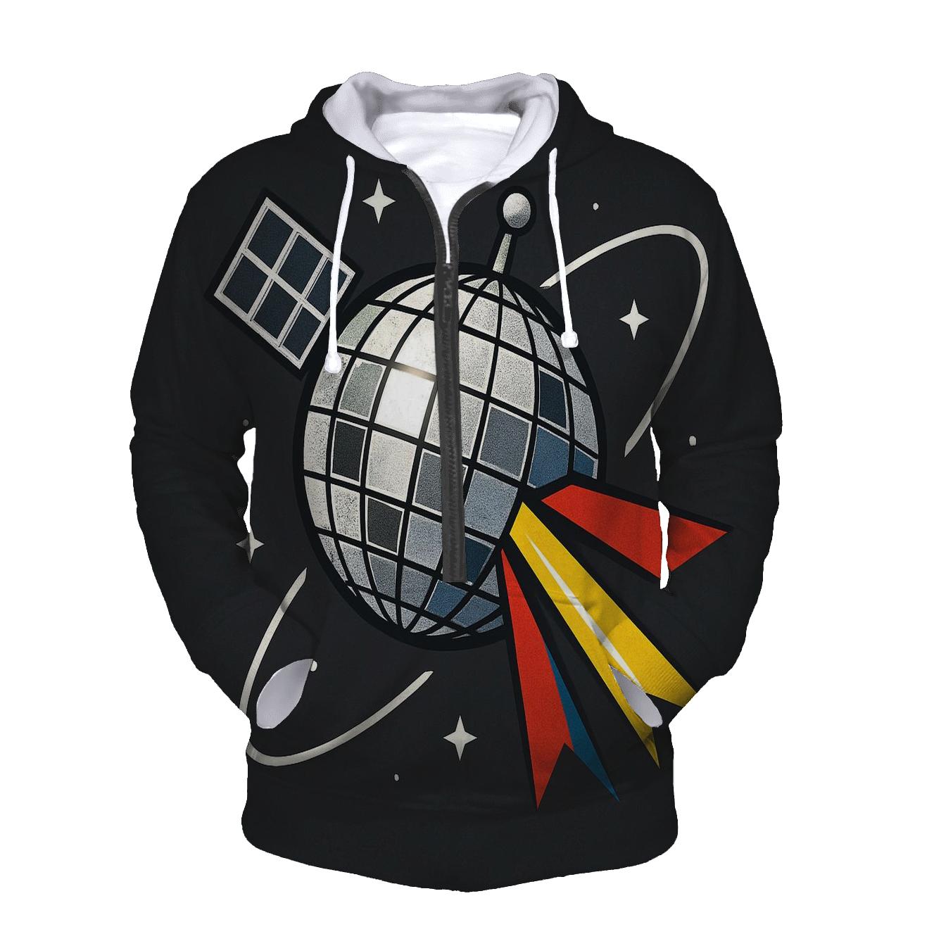 Disco Prism Satellite printed hoodies